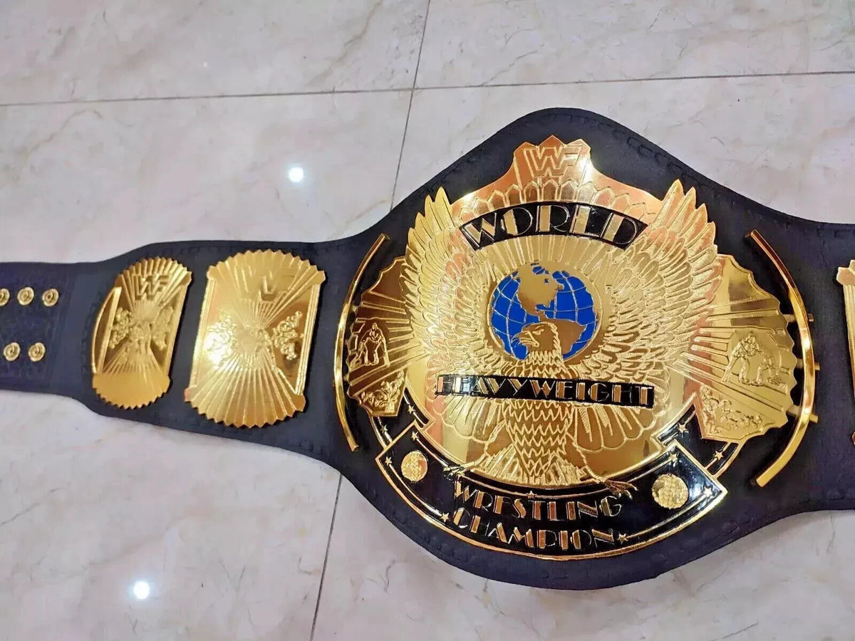 Winged Eagle Championship Wrestling Replica Title Belt Brass 2mm Adult size