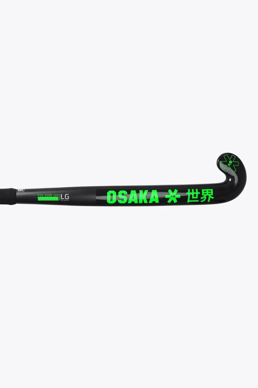 Osaka Field Hockey Stick Pro Tour 100 Low Groove LTD Edition White Iconic Black