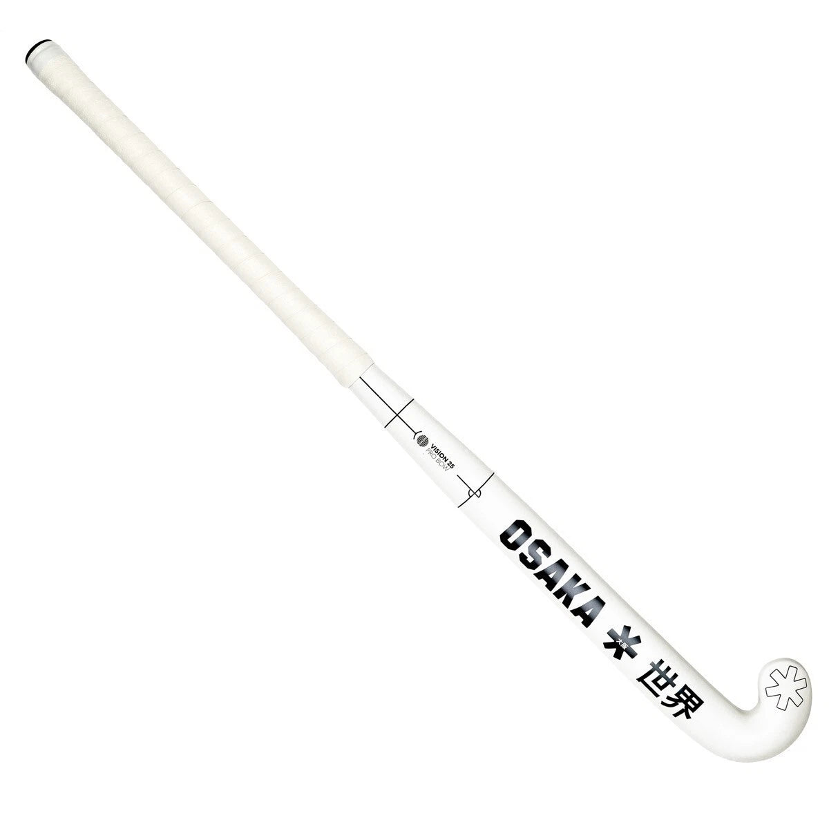 Osaka Vision 25 Pro Bow White Field Hockey Stick With Free Grip 36.5, 37.5, 38.5