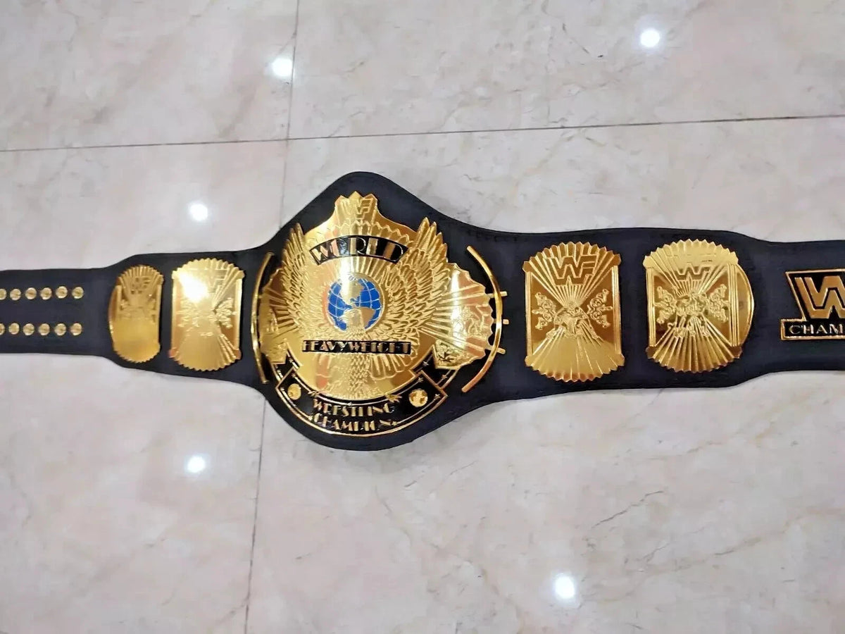 Winged Eagle Championship Wrestling Replica Title Belt Brass 2mm Adult size