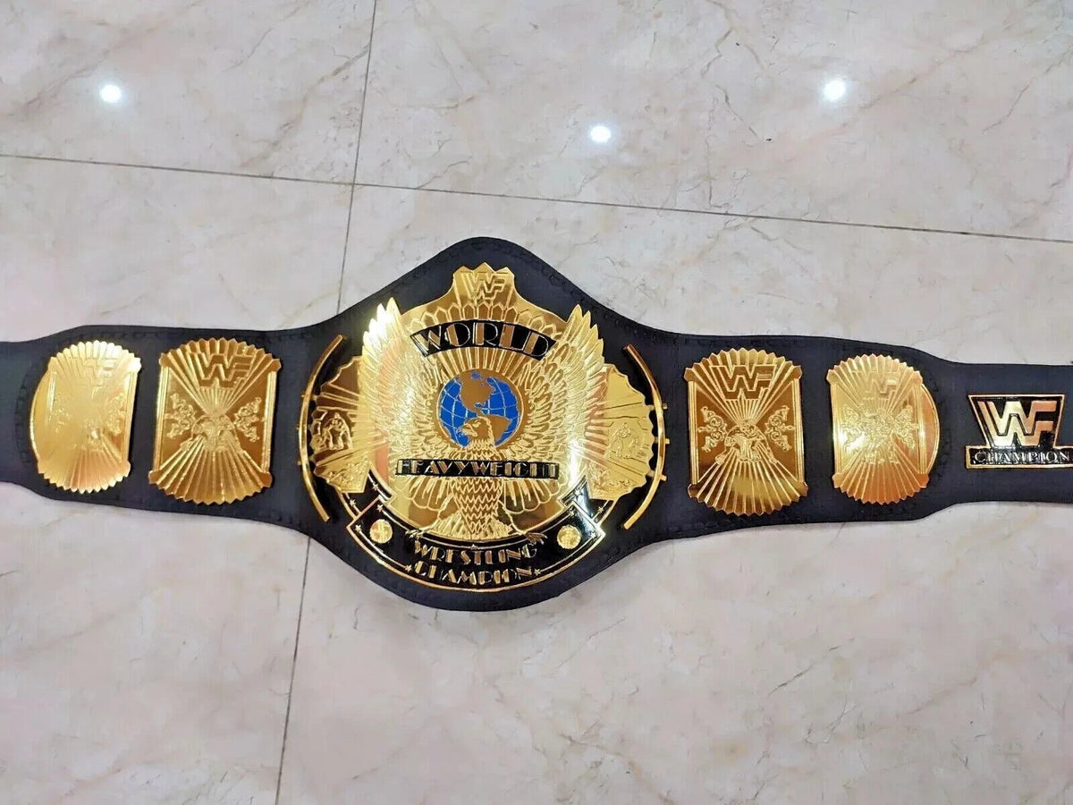 Winged Eagle Championship Wrestling Replica Title Belt Brass 2mm Adult size