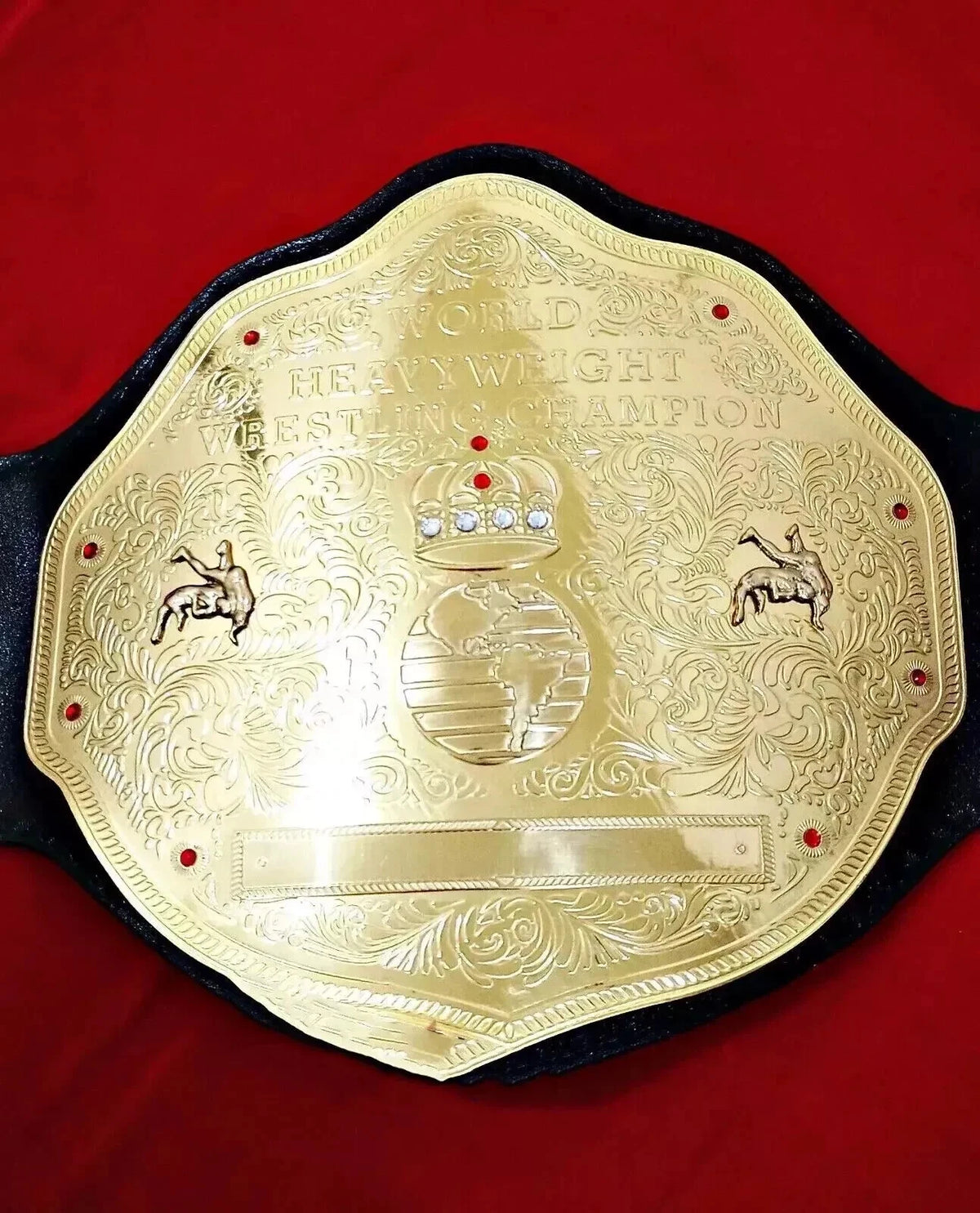 BIG GOLD World Heavyweight Championship Replica Title Belt Adult 2MM Brass