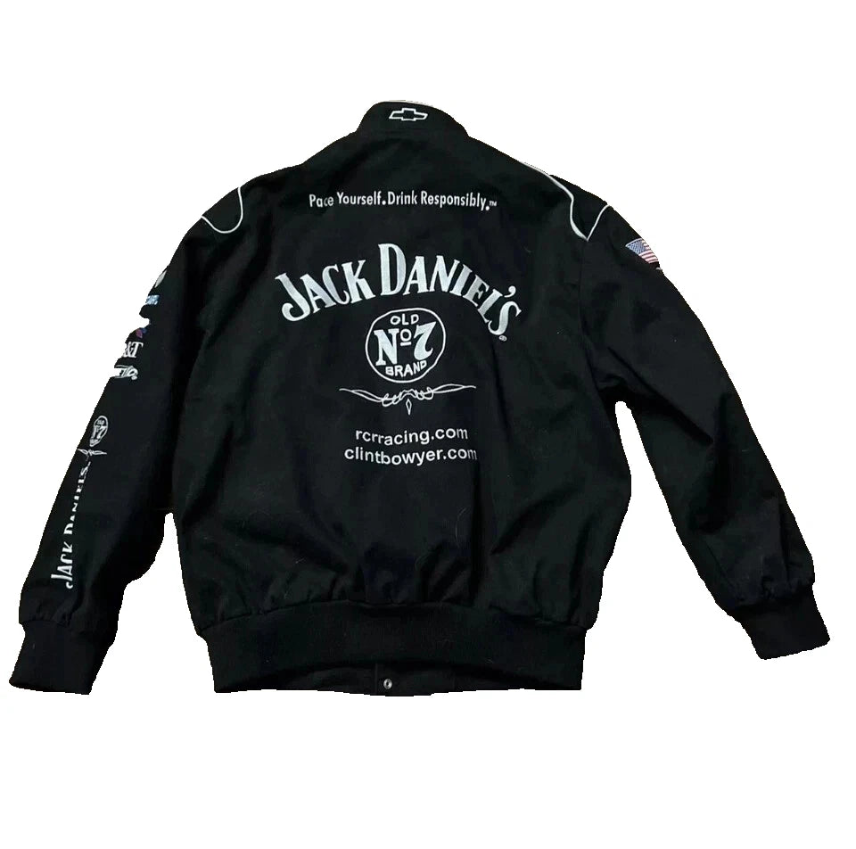 NASCAR Vintage Racing Jacket Embroidered Jack D Unisex jacket