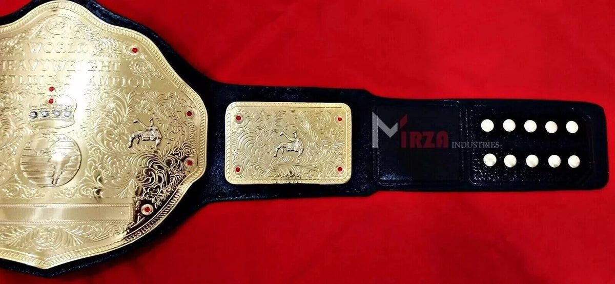 BIG GOLD World Heavyweight Championship Replica Title Belt Adult 2MM Brass