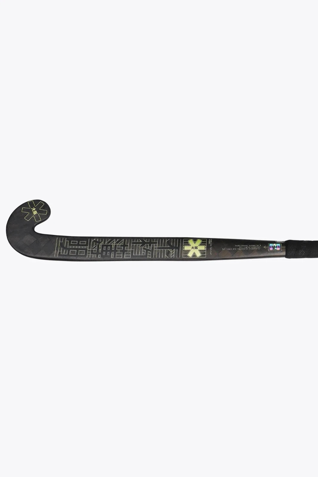 Osaka Field Hockey Stick Pro Bow LTD - Pro Tour | Shadow Lime With Free Grip