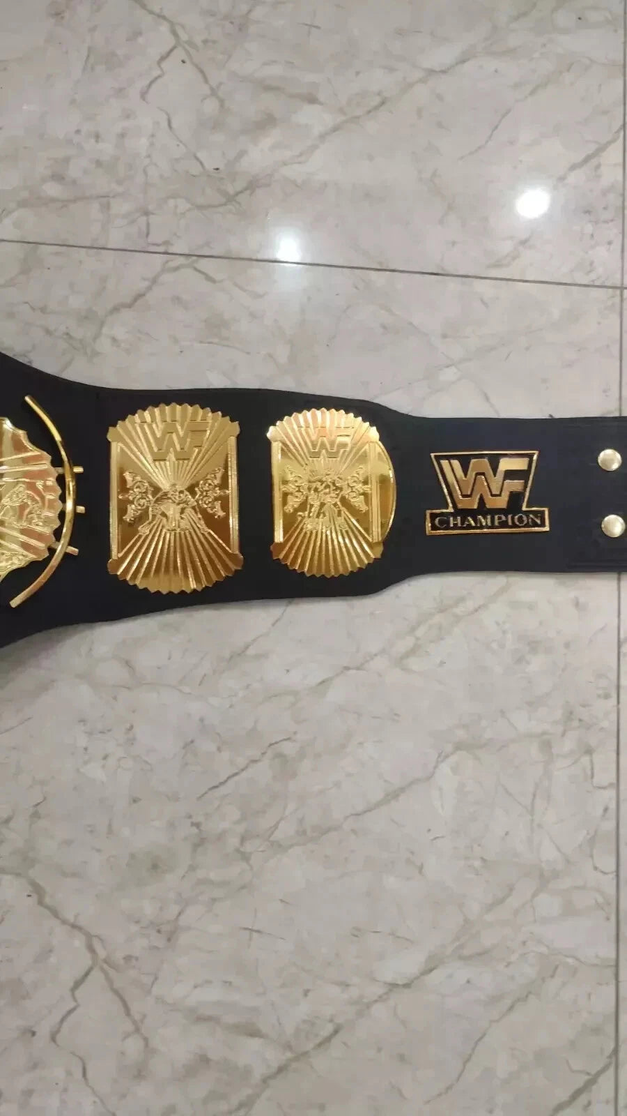 Winged Eagle Championship Wrestling Replica Title Belt Brass 2mm Adult size