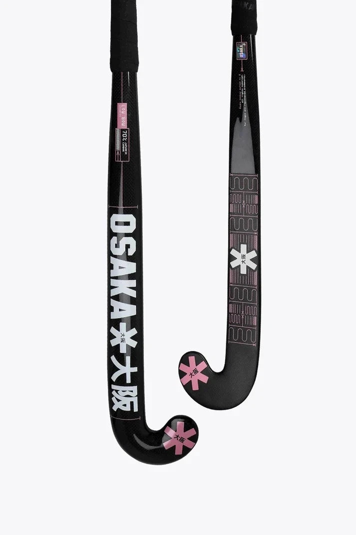 Osaka Field Hockey Stick Low Bow Advanced 70 | Sunset Coral With Free Grip