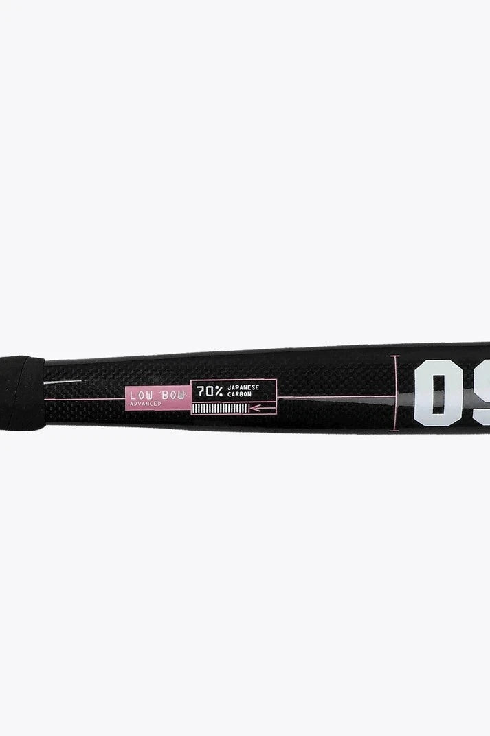 Osaka Field Hockey Stick Low Bow Advanced 70 | Sunset Coral With Free Grip