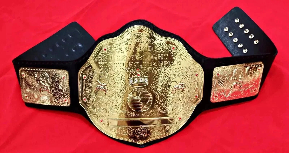 BIG GOLD World Heavyweight Championship Replica Title Belt Adult 2MM Brass