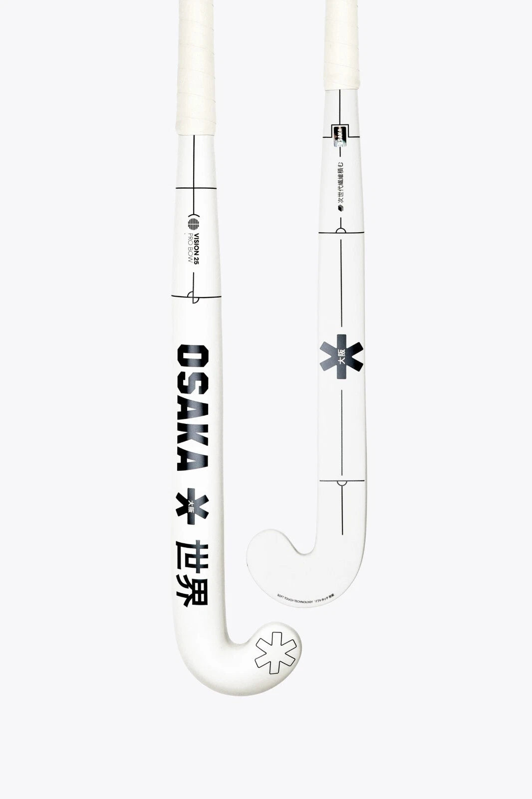 Osaka Vision 25 Pro Bow White Field Hockey Stick With Free Grip 36.5, 37.5, 38.5