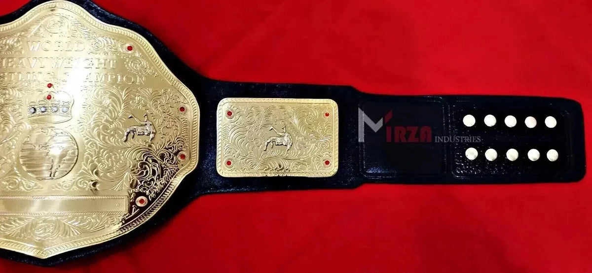 BIG GOLD World Heavyweight Championship Replica Title Belt Adult 2MM Brass