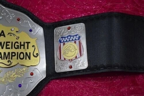 AWA World Heavyweight Wrestling Champion Replica Title Belt 2mm Adult size