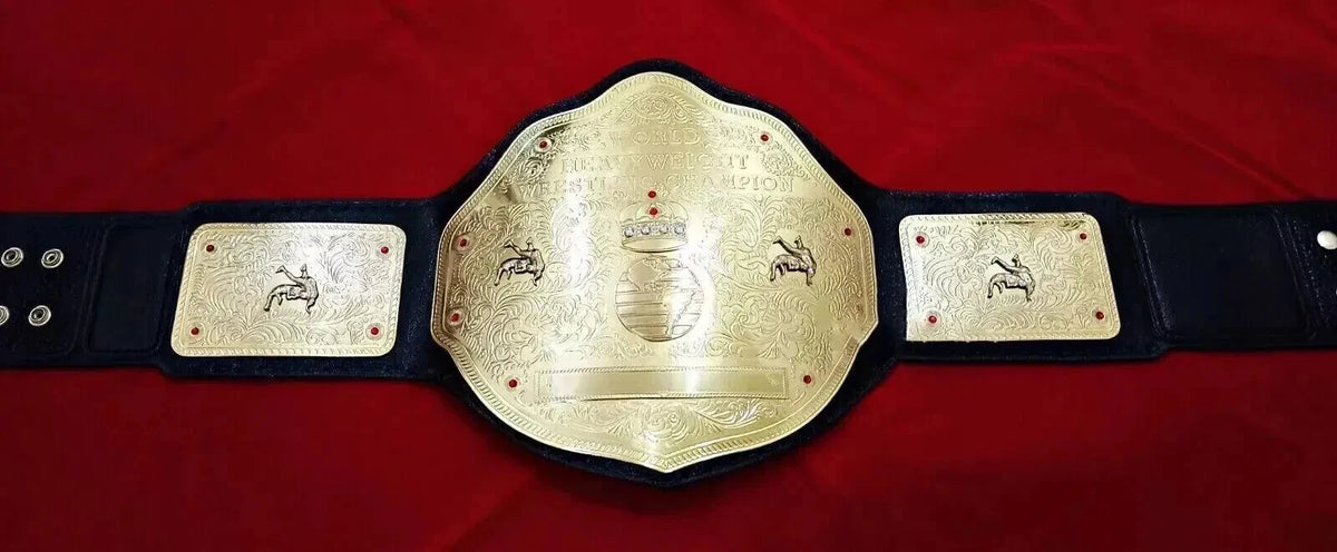 BIG GOLD World Heavyweight Championship Replica Title Belt Adult 2MM Brass