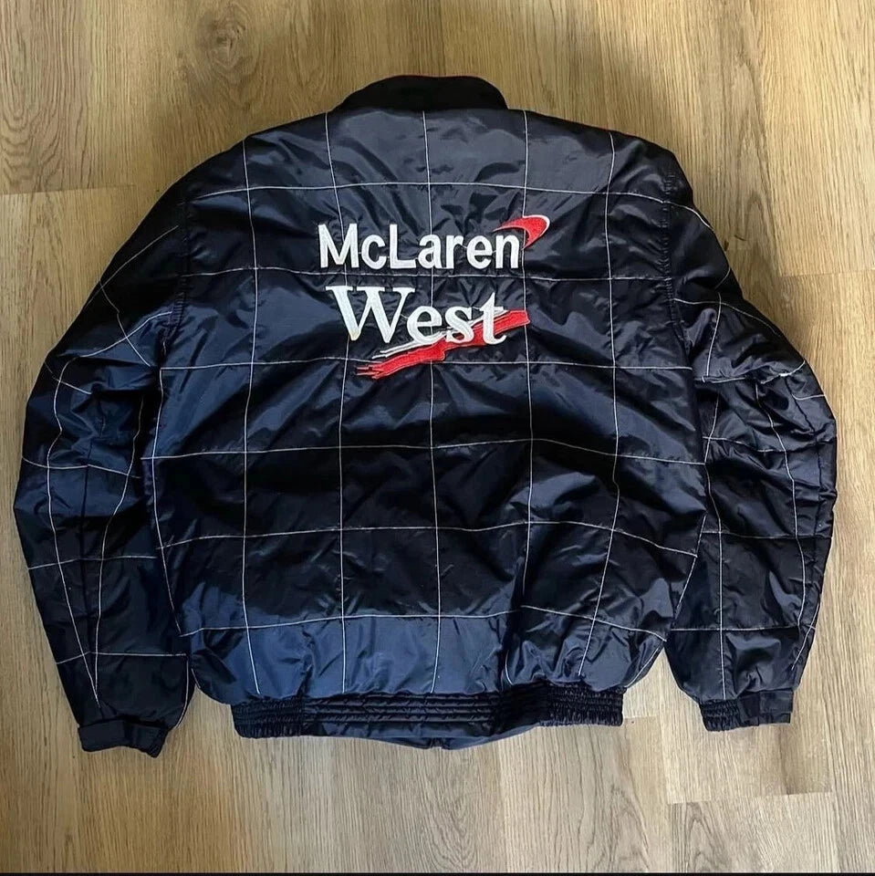Vintage Mclaren Racing Jacket Team Racing Embroidered Jacket
