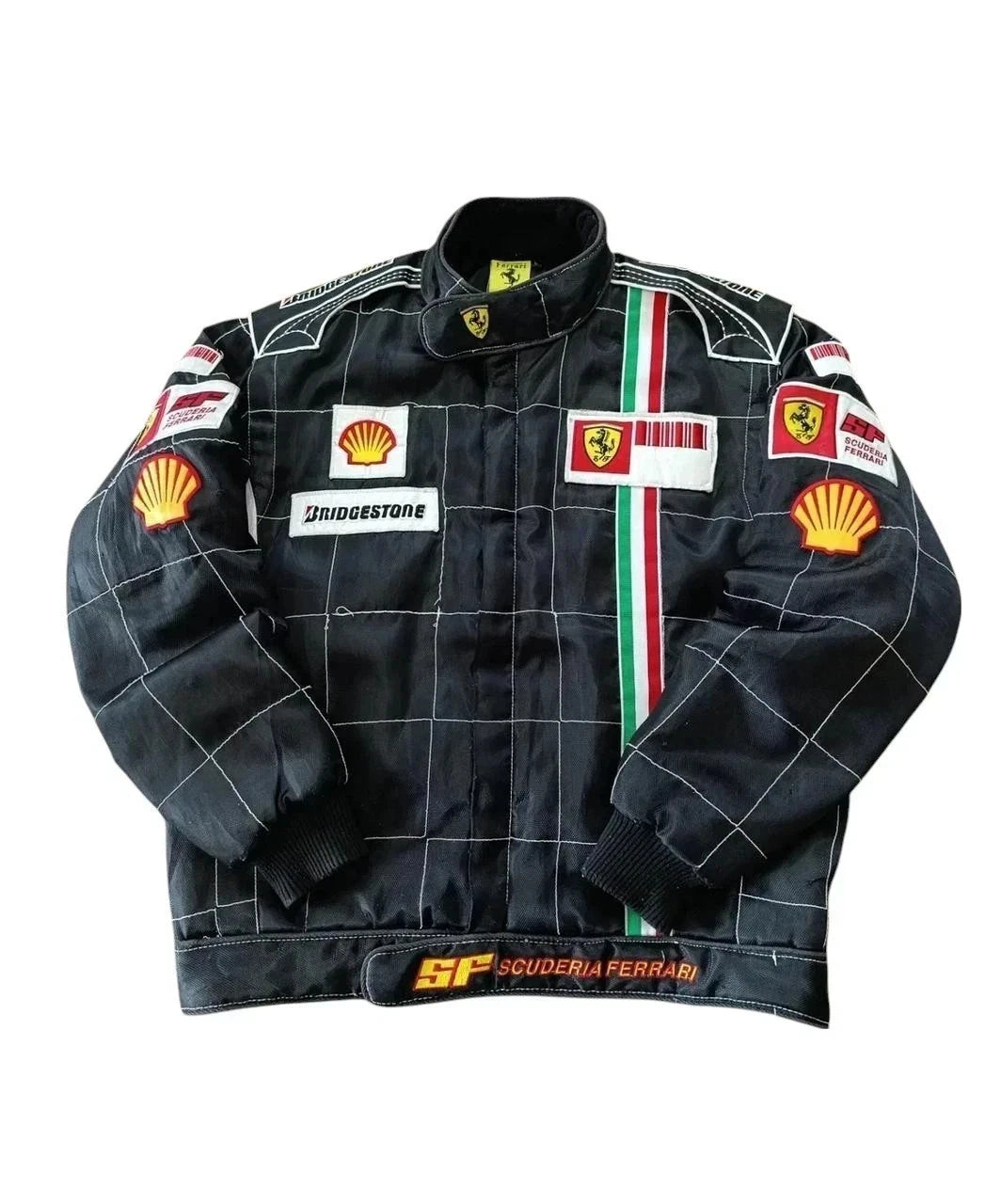 F1 Ferrari Vintage Racing Jacket Team Racing Embroidered Jacket