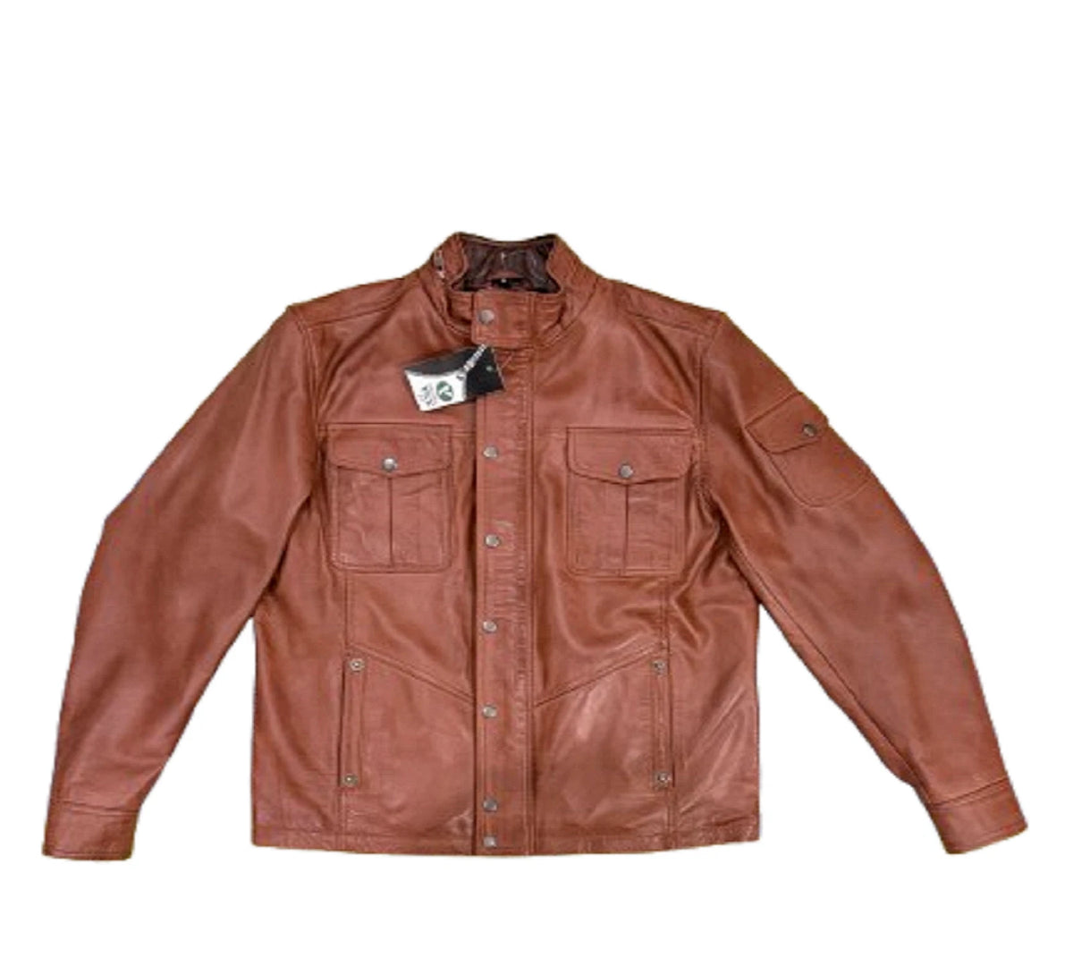 Men's Lambskin Leather Jacket, American Casual Indian Workwear Distressed Style,