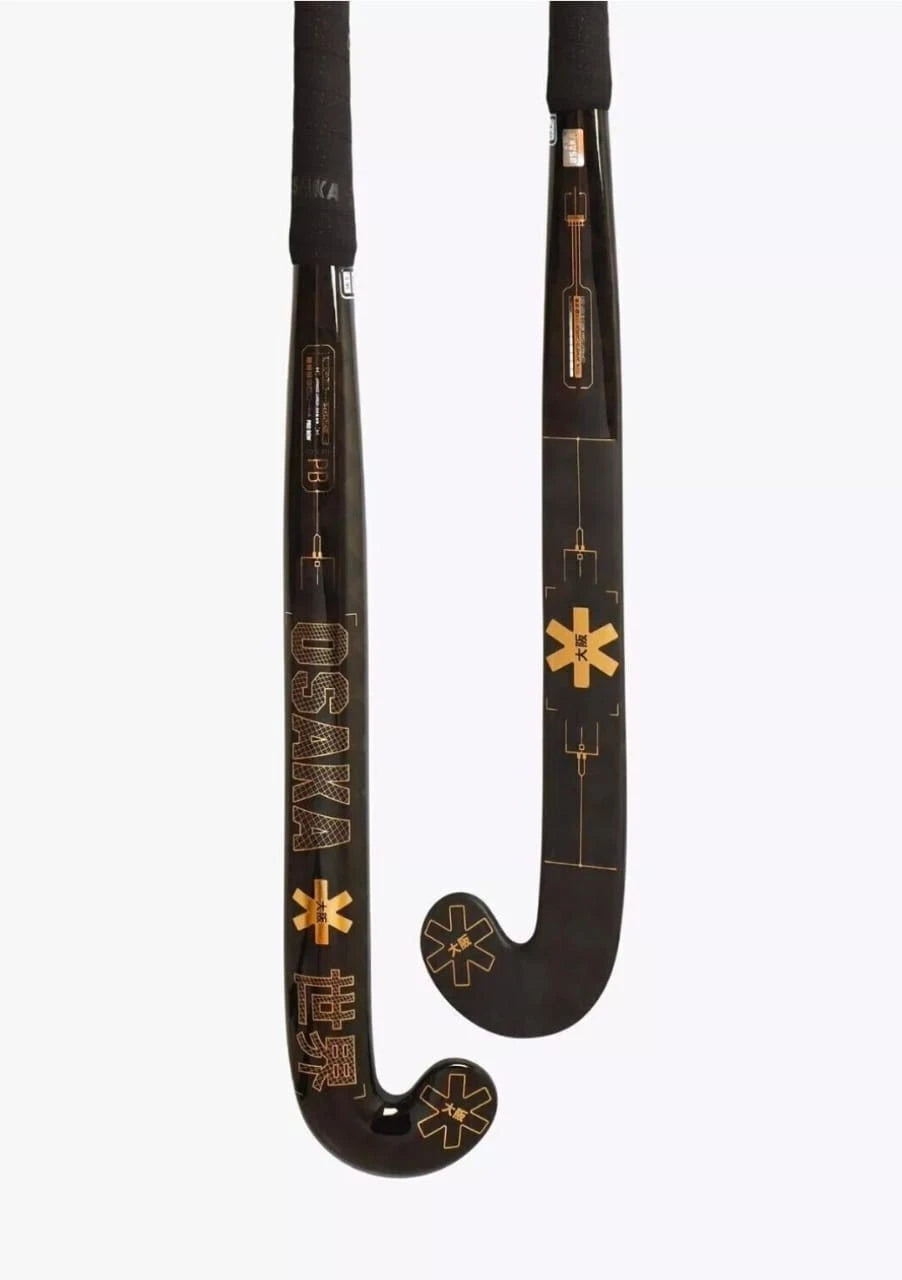 Osaka Pro Tour Ltd Pro Bow Gold Foil Field Hockey Stick 2022/2023 With Free Grip